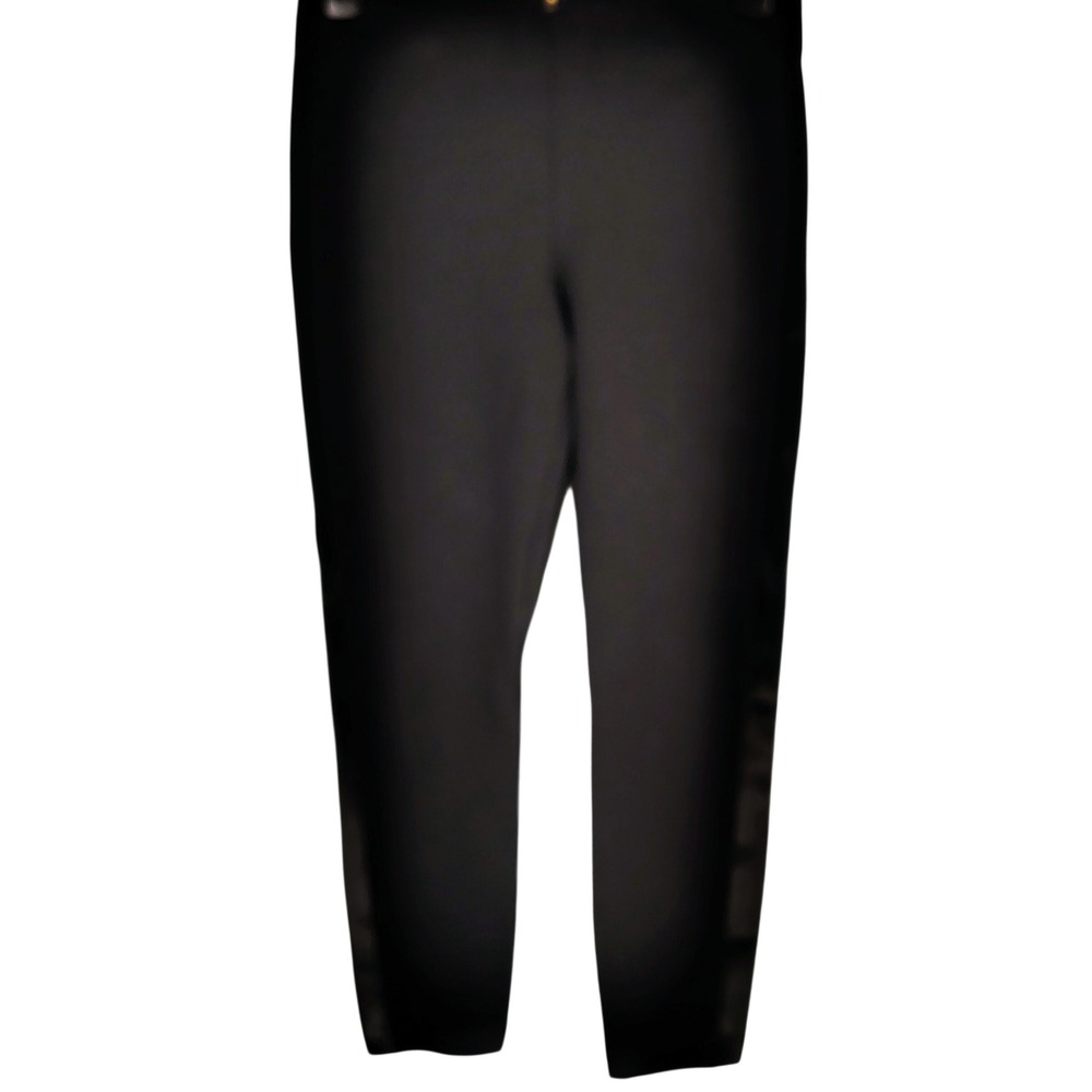 J.Crew Womens SZ 6 Pixie Pant Black Velvet Side Stripe Gold Zip Dark Academia